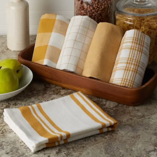 DII&reg; Honey Gold Everyday Dish Towels, 5ct. {3}