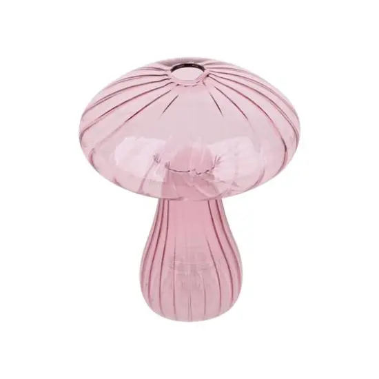 4.5" Glass Mushroom Decorative Container by Ashland&reg; Pink {3}