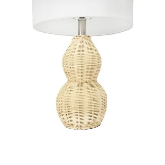 Hello Honey&reg; Gourd Shaped Rattan Table Lamp {5}