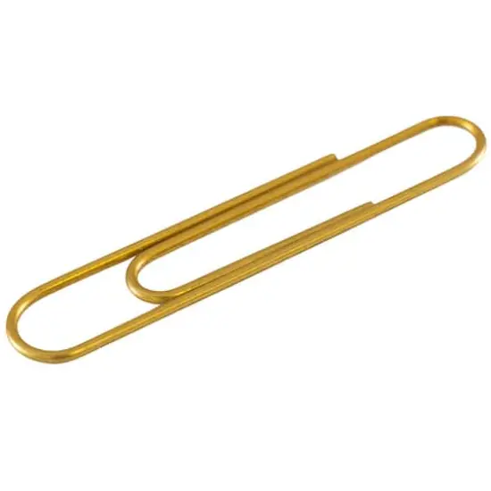 JAM Paper Jumbo Paper Clips Gold {5}