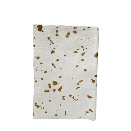 Lama Li Liasse Speckled Gold Soft-Cover Handmade Book {5}