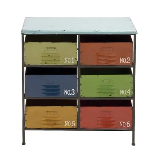 29'' Multi-Colored Industrial Metal Storage Unit {1}