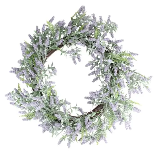 22" Lavender Spring Wreath {1}
