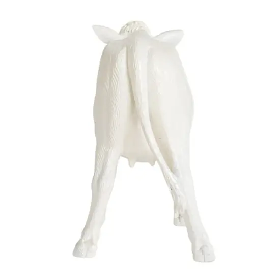 Hello Honey&reg; 12" White Rustic Farmhouse Cow Taper Candle Holder {9}