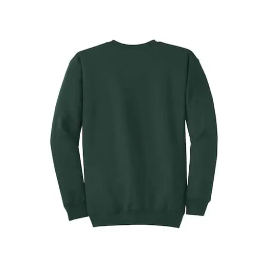 Port & Company® Brights Core Fleece Crewneck Sweatshirt Dark Green {5}