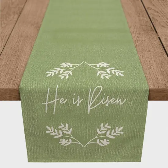 He Is Risen Runner 1 16" x 72" Cotton Twill Runner {1}