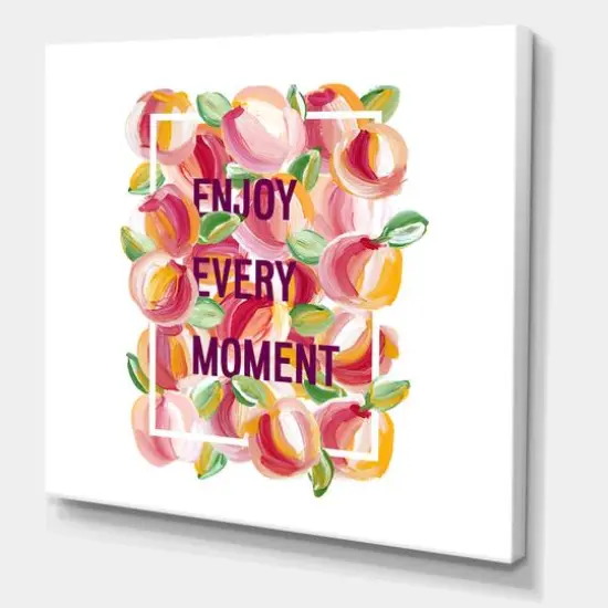 Designart - Enjoy Every Moment - Traditional Canvas Wall Art Print {2}
