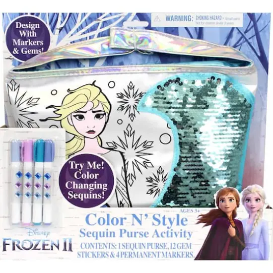 Tara Toys&trade; Frozen 2 Color N' Style Sequin Purse Activity Set {6}
