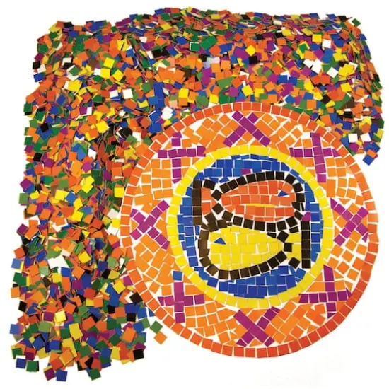 Roylco&reg; Double Color Mosaic Squares, 10,000ct. {1}