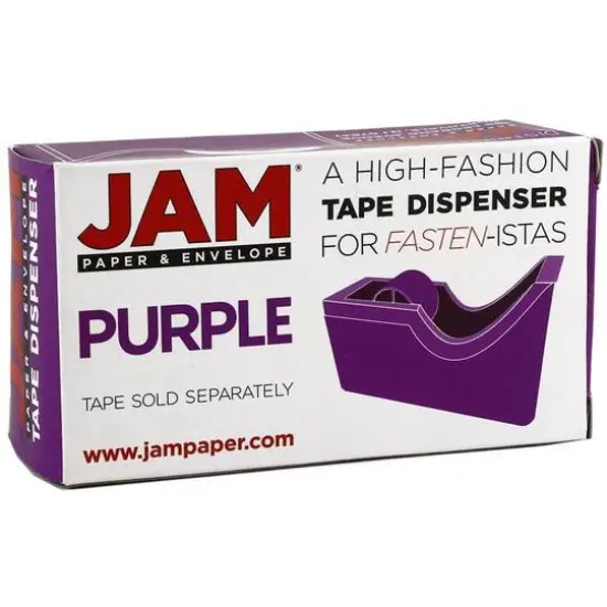 JAM Paper Stapler, Tape Dispenser & Staples Office Trio Kit Purple {5}