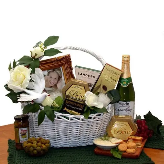 Wedding Wishes Gift Basket {1}