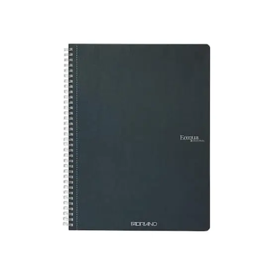 Fabriano&reg; Ecoqua Original Spiral-Bound A4 Lined Notebook Dark Green {1}