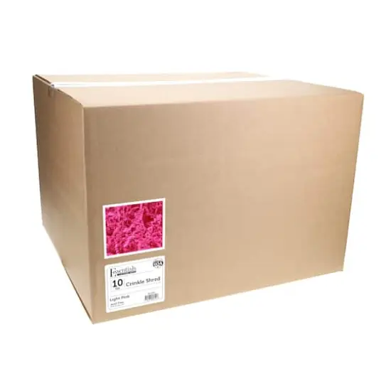 Essentials by Leisure Arts Crinkle Shred Box, 10lb. Light Pink {4}