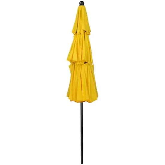 9.75ft. Outdoor Patio Market Umbrella with Hand Crank & Tilt Yellow {5}
