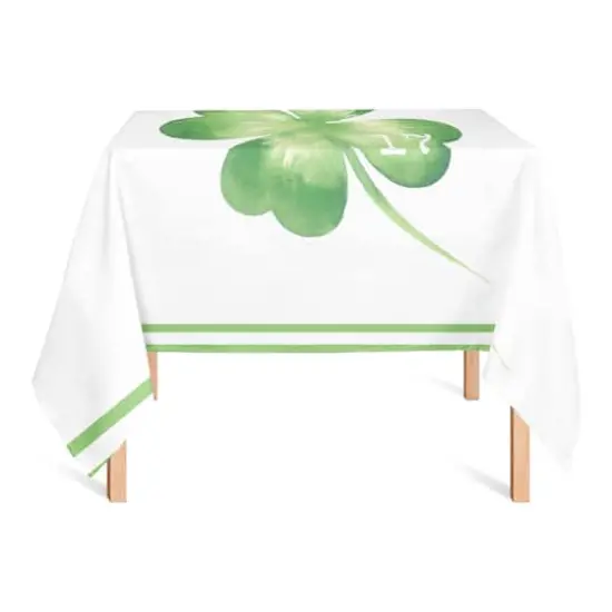 Large Four Leaf Clover Date Tablecloth 58" x 58" Tablecloth {3}