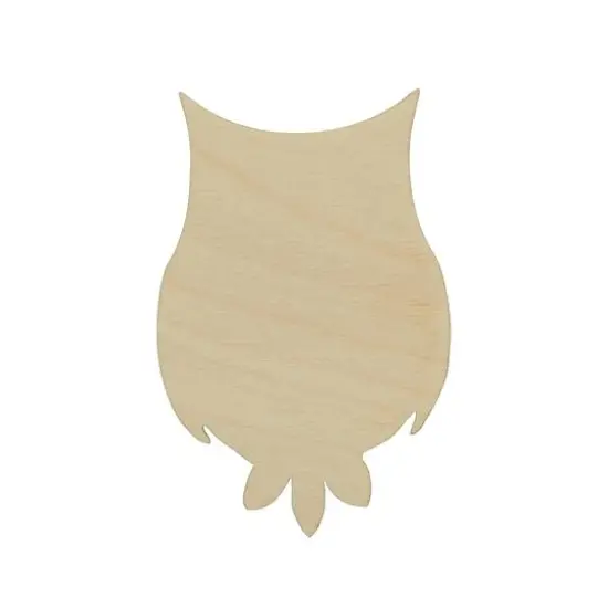 Essentials by Leisure Arts 24 Pack 2.38" x 3.75" Owl Flat Wood Shape {3}
