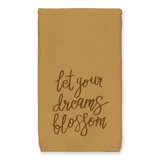 Let Your Dreams Blossom Tea Towel Set Gold {3}