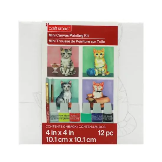 Cats Mini Canvas Painting Kit by Craft Smart&reg; {6}