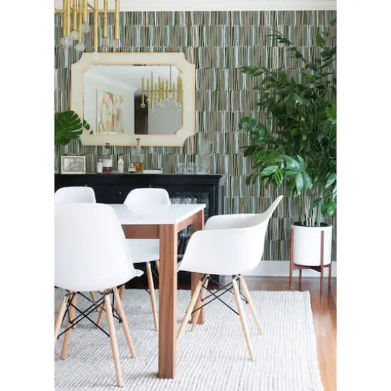 NuWallpaper Leah Duncan Green Thistle Peel & Stick Wallpaper {3}