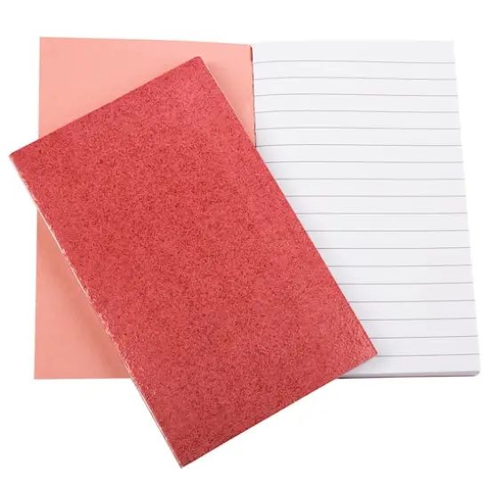JAM Paper Glitter Kraft Pocket Journal, 2ct. Red {1}