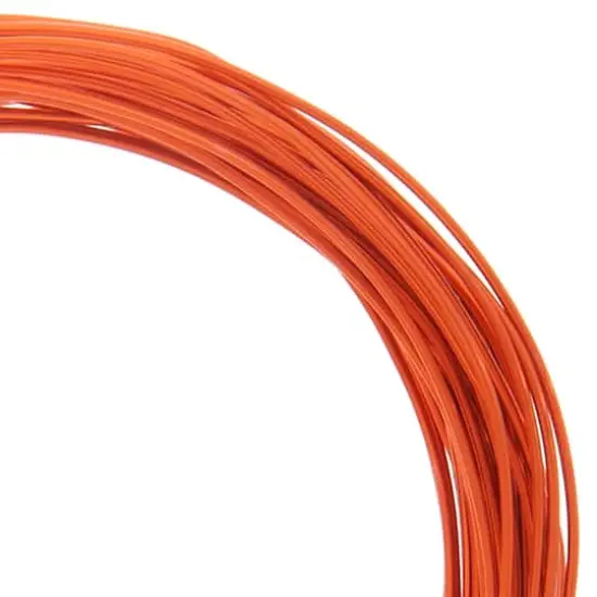 John Bead 18 Gauge Aluminum Jewelry Wire, 30ft. Orange {1}