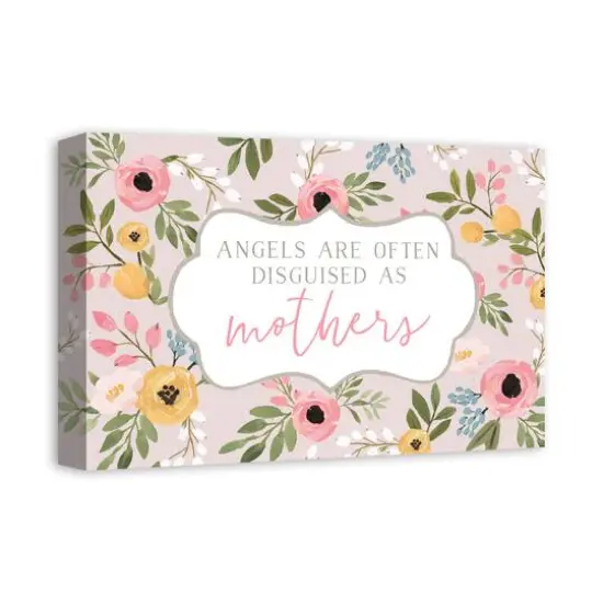 Mothers are Angels Canvas Wall Art {3}