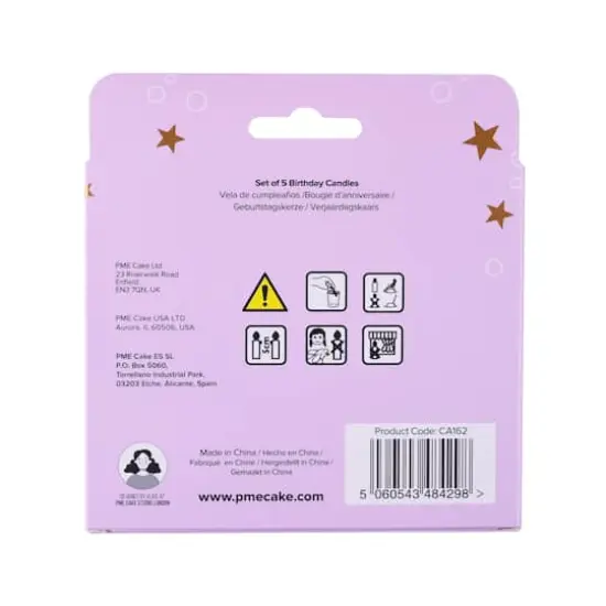 PME Party&reg; Champagne Birthday Candle Set {5}