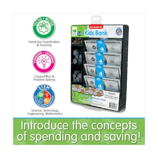Play Money Set - Kids Bank {7}