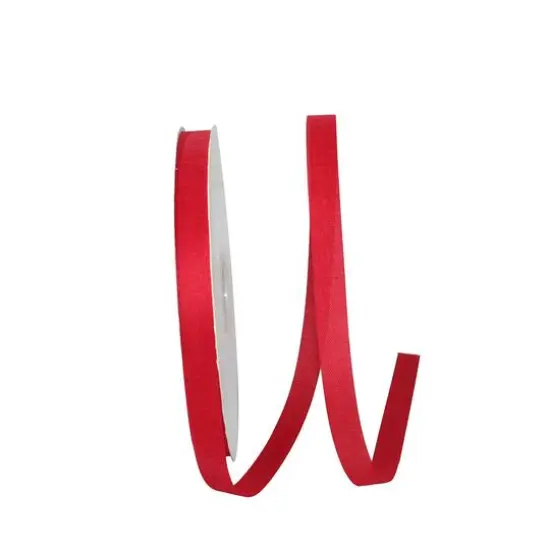 Reliant 5/8" x 100yd. Natural Allure Linen Ribbon Red {2}
