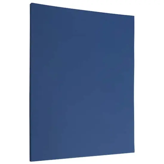 JAM Paper 8" x 11.5" Letter Paper & Envelopes #10 Business Stationery Set, 50ct. Presidential Blue {4}