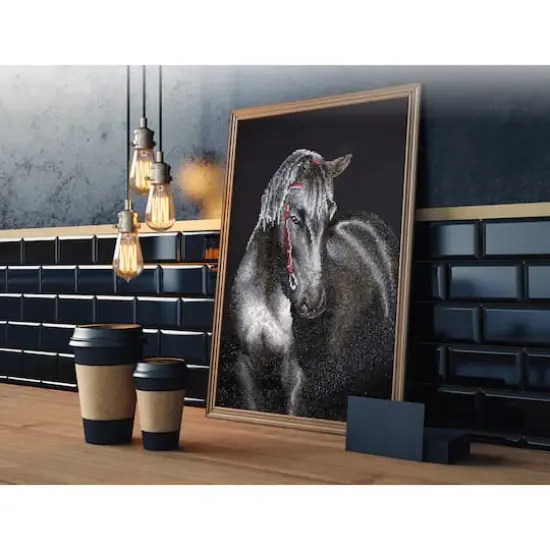 Diamond Dotz&reg; Intermediate Midnight Stallion Diamond Painting Kit {5}