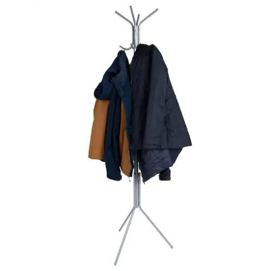 Mind Reader 3-Tier 8-Hook Coat Rack Black {6}