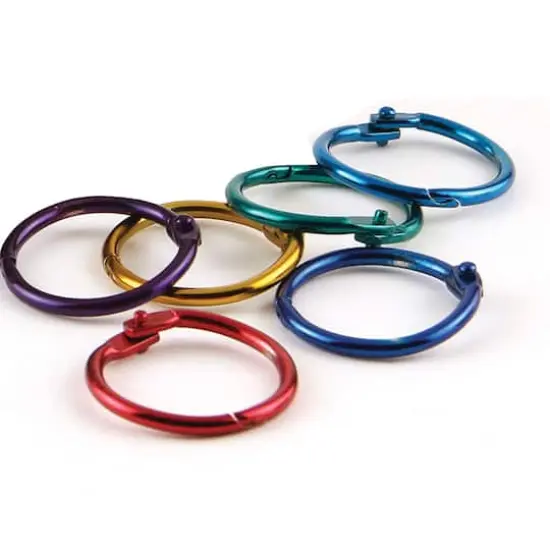 Hygloss&reg; 1" Metallic Book Rings, 2 Packs of 50 {4}