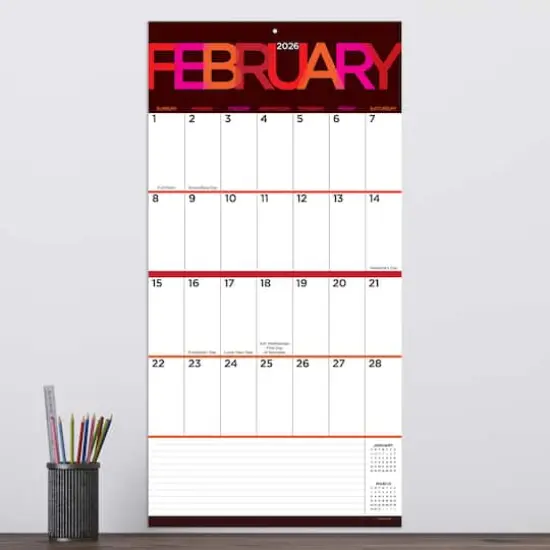 2026 Big Print Wall Calendar {4}