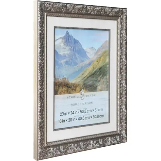 Home Silver Floral Frame with Mat by Studio D&eacute;cor&reg; {3}