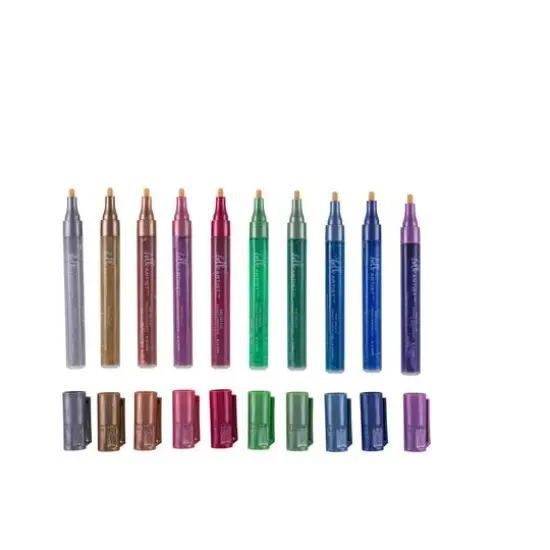 Hello, Artist!&trade; 10-Color Metallic Paint Markers Set {1}