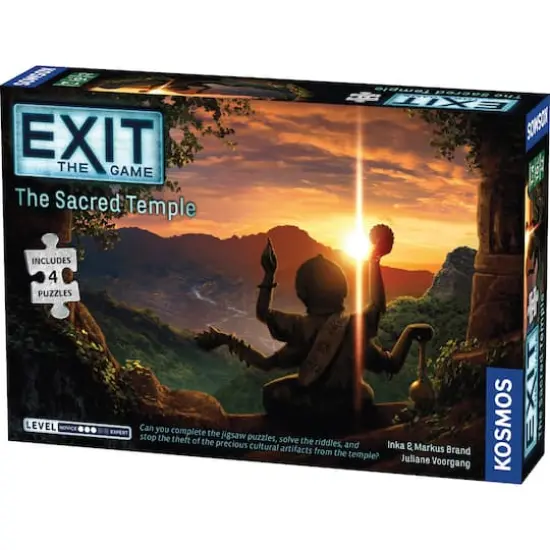 Thames & Kosmos EXIT: The Sacred Temple (with Puzzle) Game {1}