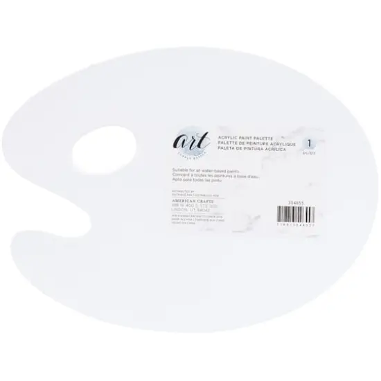 American Crafts&trade; Art Supply Basics Acrylic Palette, 9" x 12" {1}