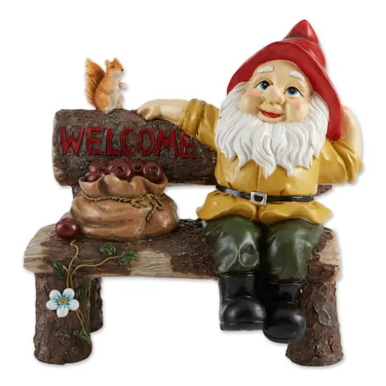 14" Garden Gnome Greeting Sign {1}