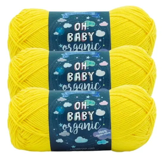 3 Pack Lion Brand&reg; Oh Baby&reg; Yarn Yellow {1}