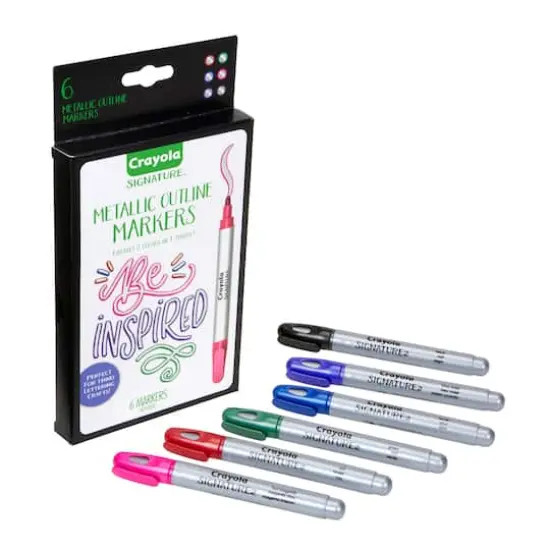 Crayola&reg; Signature&trade; Metallic Outline Paint Markers {3}