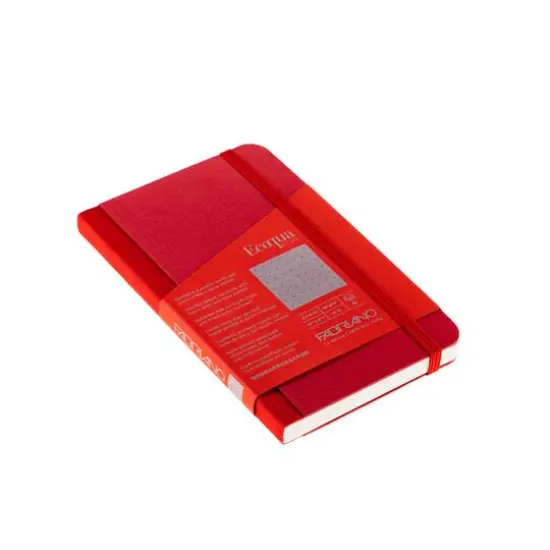 Fabriano&reg; Ecoqua Plus Dotted Fabric-Bound Notebook Red {6}