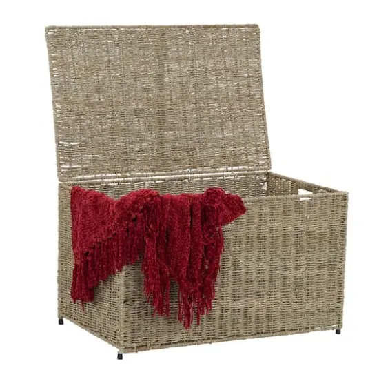 Household Essentials Large Woven Chest Natural {7}
