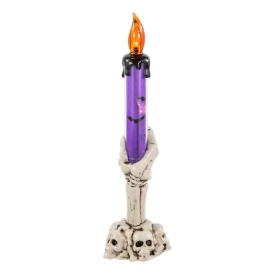 8" LED Skeleton Hand Halloween Candles, 3ct. {5}