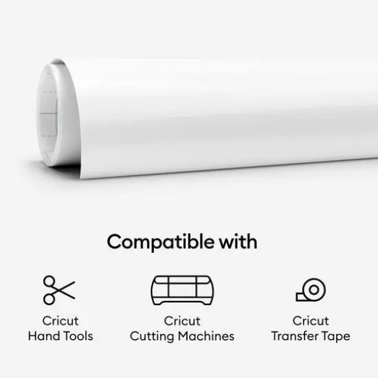 Cricut&reg; Bulk Premium Vinyl&trade; Removable White, 12" x 30ft. {8}