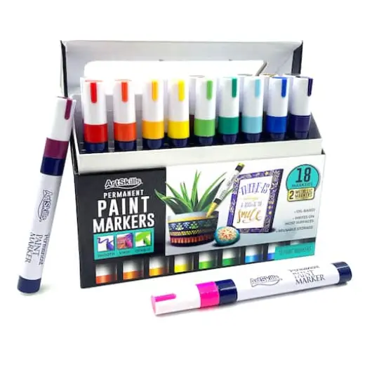 ArtSkills&reg; Permanent Oil Based Paint Markers, 18ct. {6}