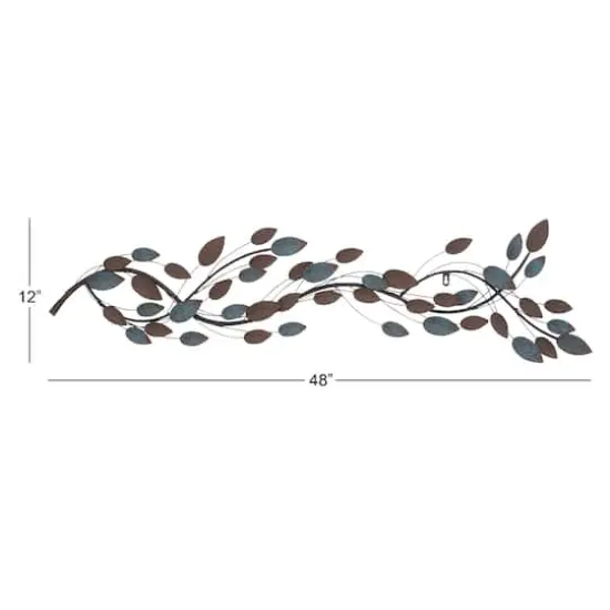 Rustic Metal Traditional Leaves Wall Decoration {6}