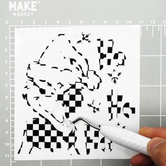 Checker Pattern Permanent Vinyl by Make Market&reg; {4}