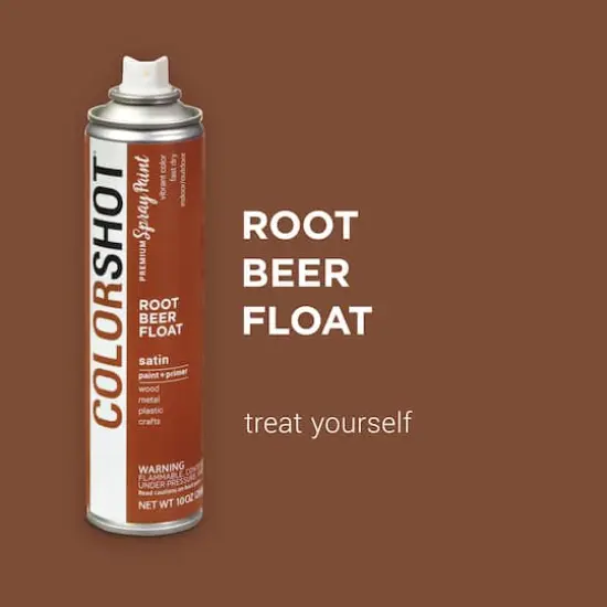 COLORSHOT&reg; Premium Satin Spray Paint Root Beer Float {4}