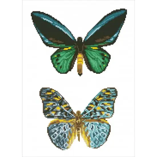 Diamond Dotz&reg; Intermediate Level Antique Butterflies Diamond Painting Kit {3}